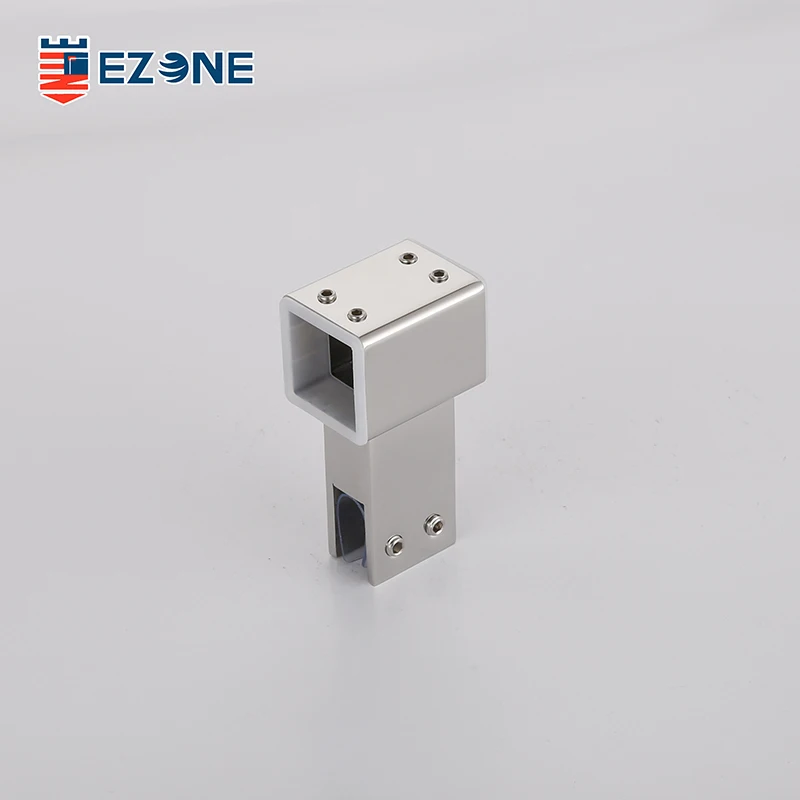 Modern Style Stainless Steel 304 Shower Sliding Glass Door Tube Connector Fitting Durable Bathroom Accessory
