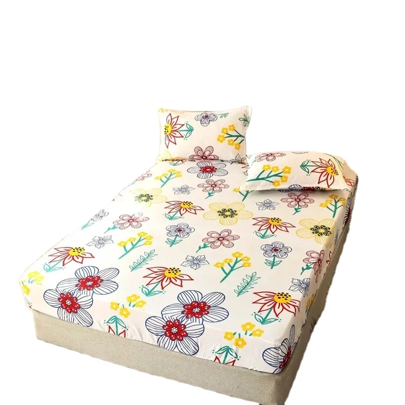 Лидер продаж, высококачественное эластичное Брендовое постельное белье из микрофибры с принтом, комплект постельного белья с мультяшным рисунком (1600270249238)