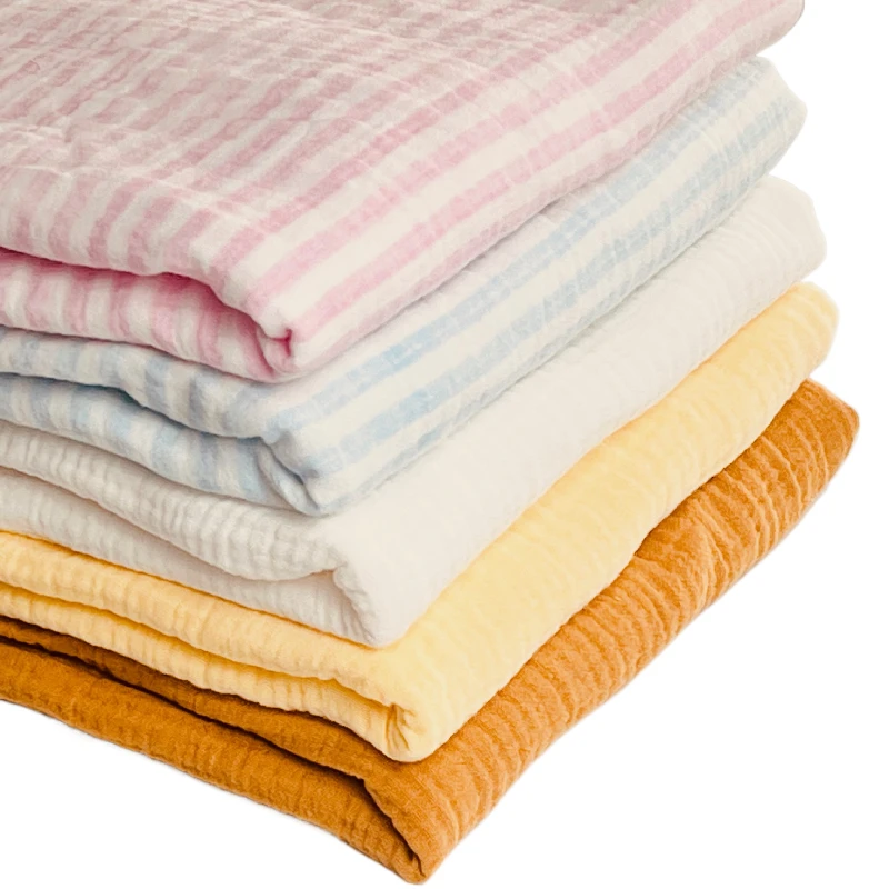 Wholesale Muti Colors Double Gauze Muslin Fabric 100% Contton For Muslin Swaddle Blankets