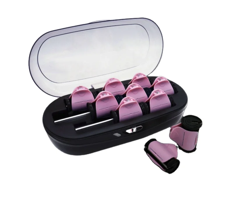 High Quality Instant Heat Tourmaline Ceramic Flocked Hot Rollers, Hot Hair Curler Rollers for Mega Volume and Smooth Waves