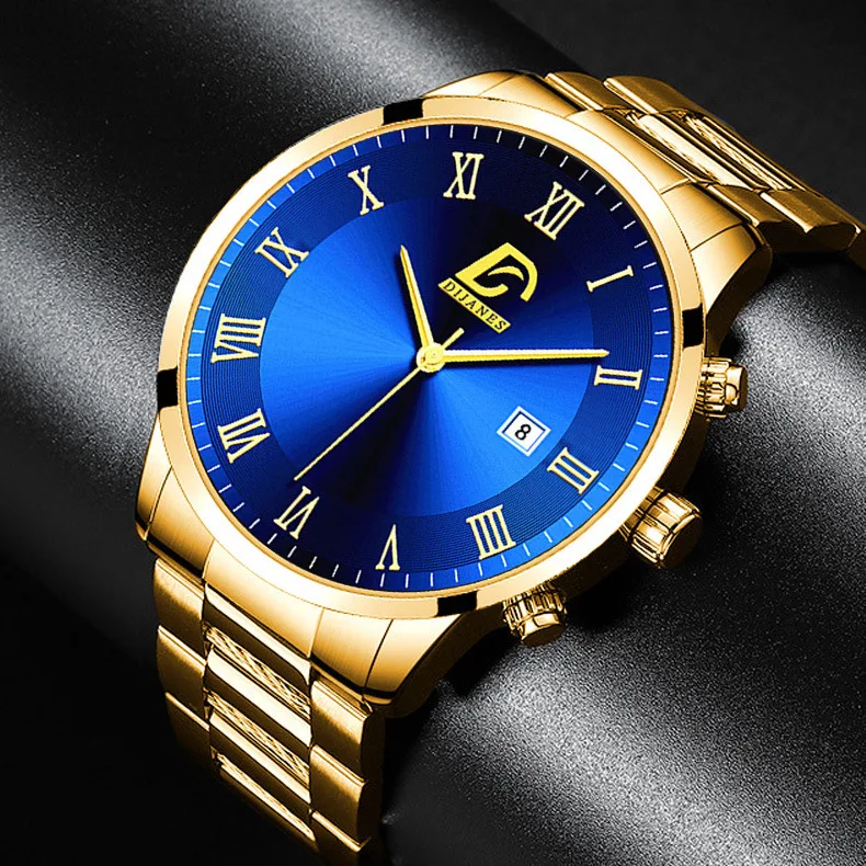 Classic Style Hot Top Brand Stainless Steel Quartz Movement Watch