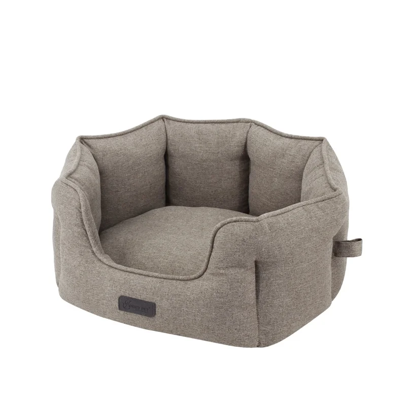 Luxury Dog Bed for Small Medium Dog Washable Removable Covers Oval Pet Bed  anti-bugs Puppy Supplies