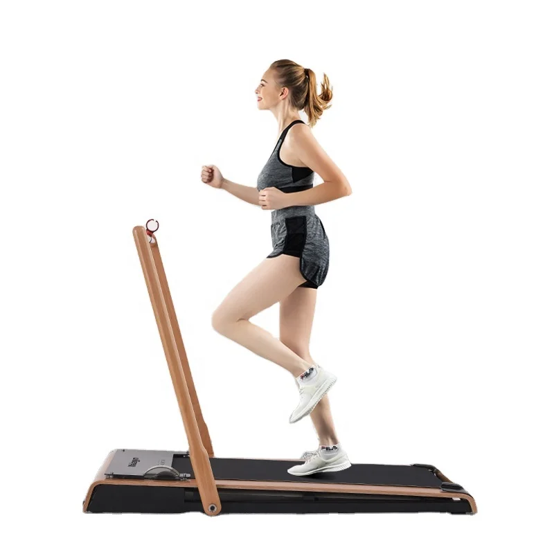 Wakagym Treadmill Small folding indoor electric silent shock-absorbing Wooden treadmill Foldable Home Office Walk Treadmill