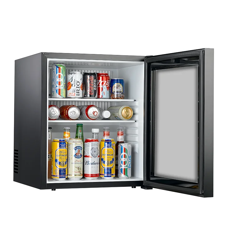 40L High-Quality Glass Door Minibar   No Noise very Small Refrigerator Makeup Refrigerator Mini Fridge