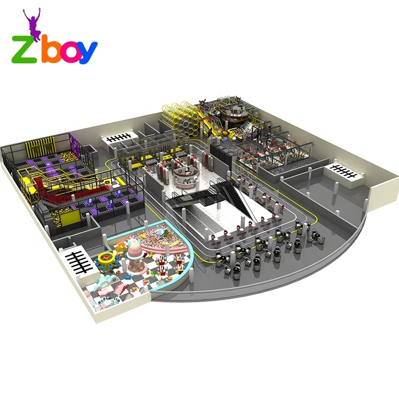 Activities Park Children Indoor Foam Pit Block Equipment Trampoline Parks For Sale