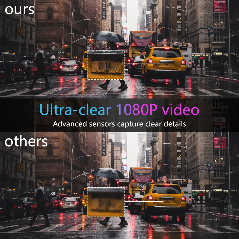 Экономичная камера ночного видения для автомобиля видеорегистратор 1080p