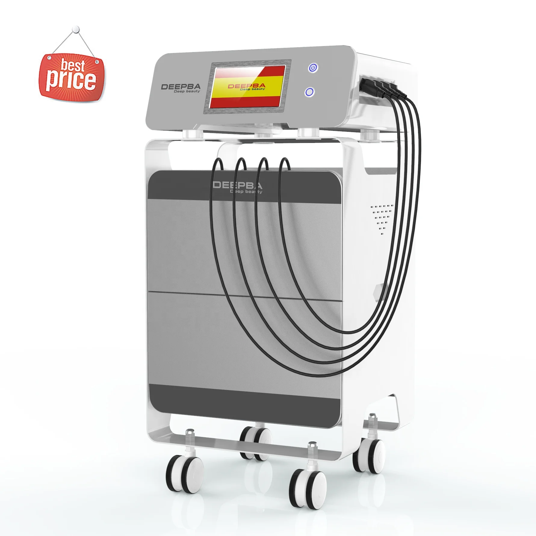 Tecar therapy physio 448k active deep beauty proionic body care system rfface lift diathermy plate pad machine