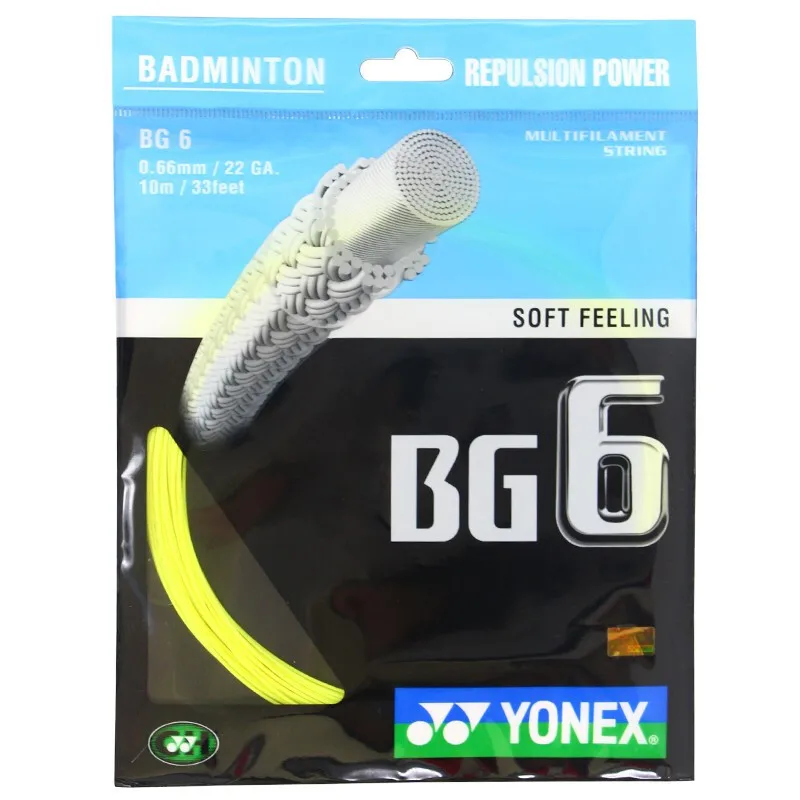 Ready stock Yonex badminton string BG6 200M badminton racket strings