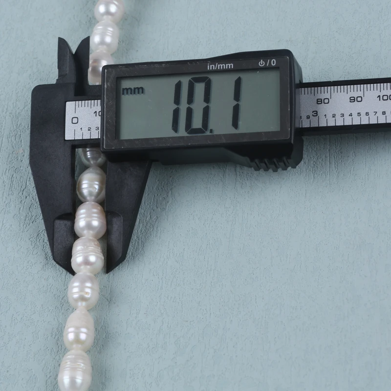 10-11mm B White Pink Purple Natural Loose Beads Real Freshwater Rice Pearl Strand for jewelry making