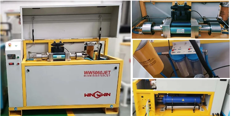 High-Pressure AC5-Axis 2515 Aqua Jet Cutting Hard Stone Abrasive Waterjet Machining Systems