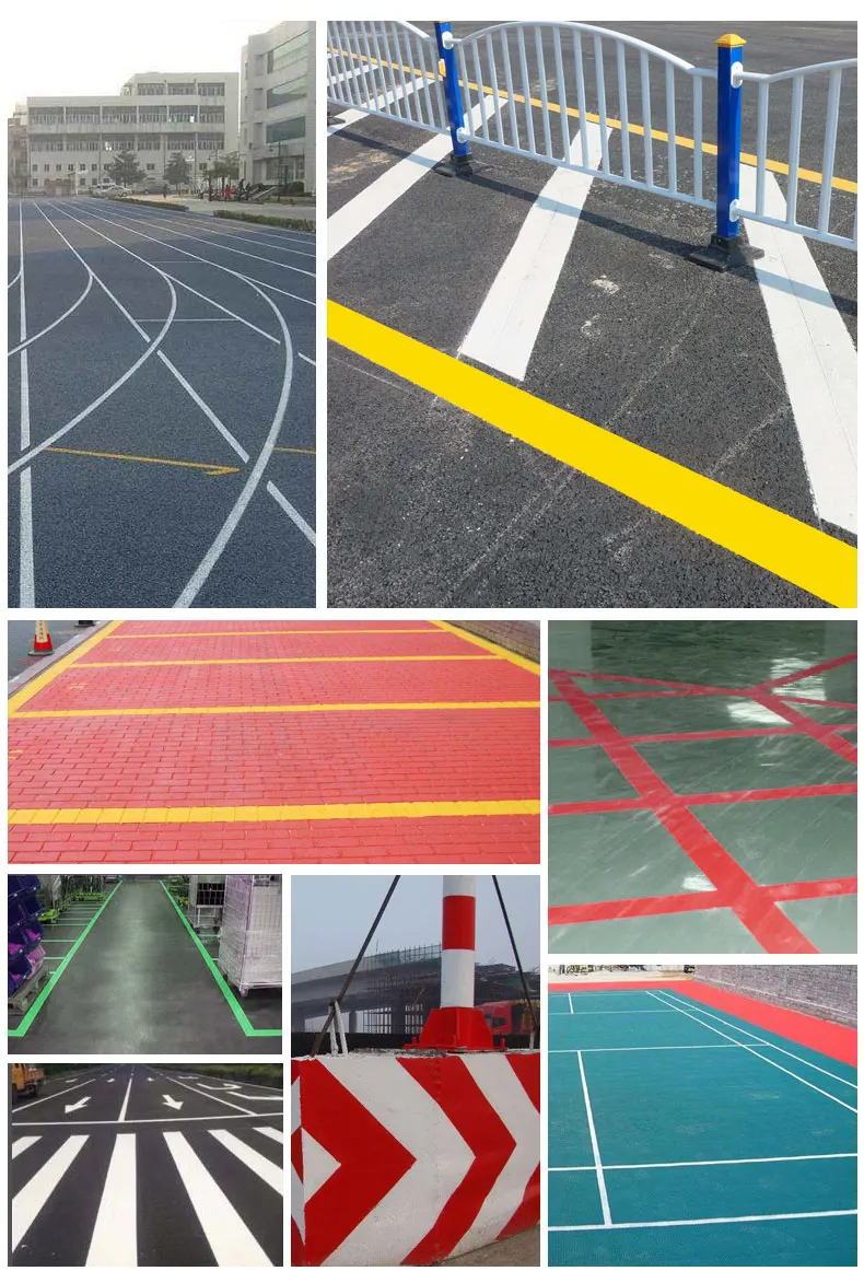 great adhesion and strong-level resistance to water alkali and weather B86-2 Road Marking Paint High quality