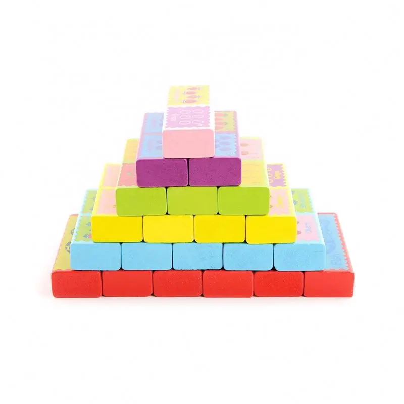 creative wooden building stacking blocks