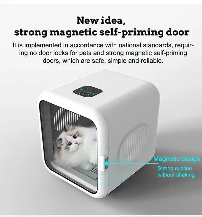 Hot Selling Professional Cat Dryer Box Automatic Pet Hair Grooming & Drying Machine for Pet Cleaning & Bathing