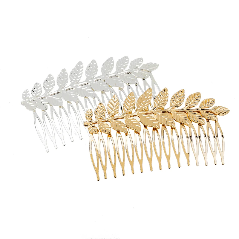 FS002 Fashion Baroque Bridal Hair Accessories Tree Leaves Comb For Girls Birthday Gift