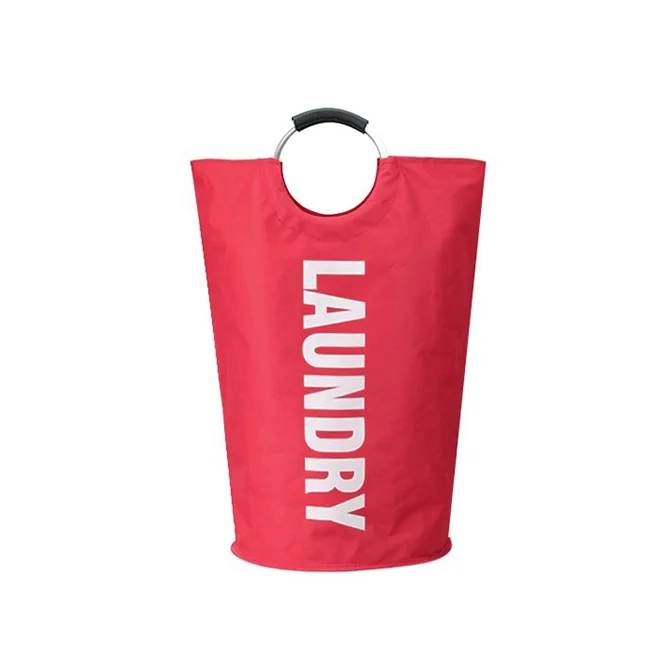 Factory price Large Capacity Storage Waterproof Fabric Collapsible Laundry Basket Customized Dirty Clothes Laundry Basket With S