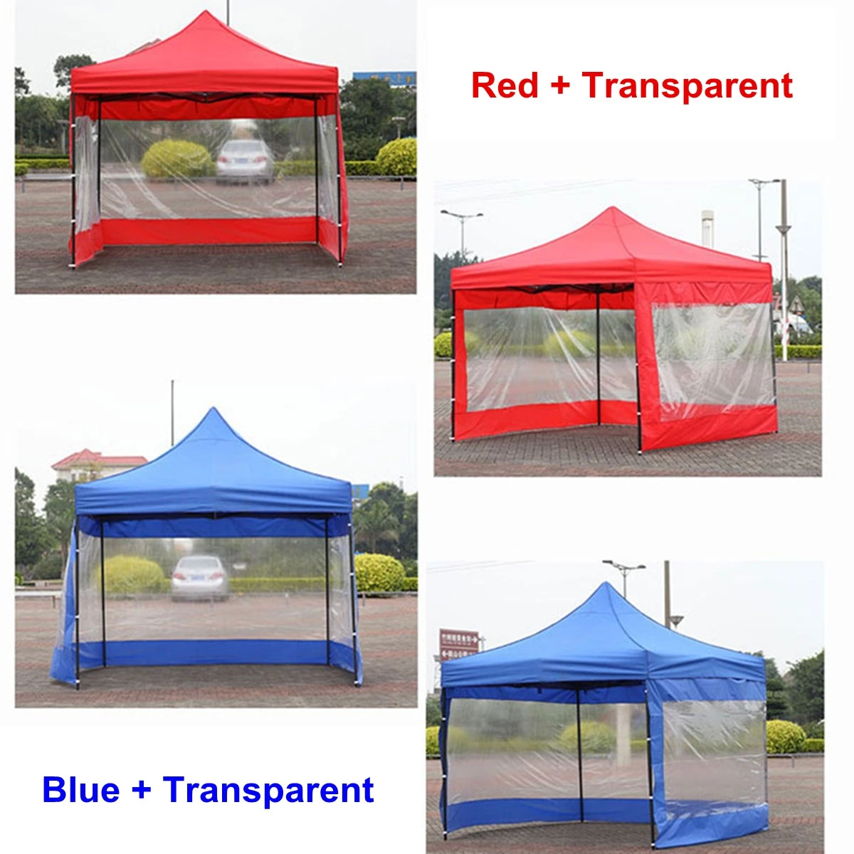 2 Color Polyester Canopy Side Wall Carport Garage Enclosure Tent Party Sun Wall Tarp Sidewall Color Polyester Canopy Side Wall