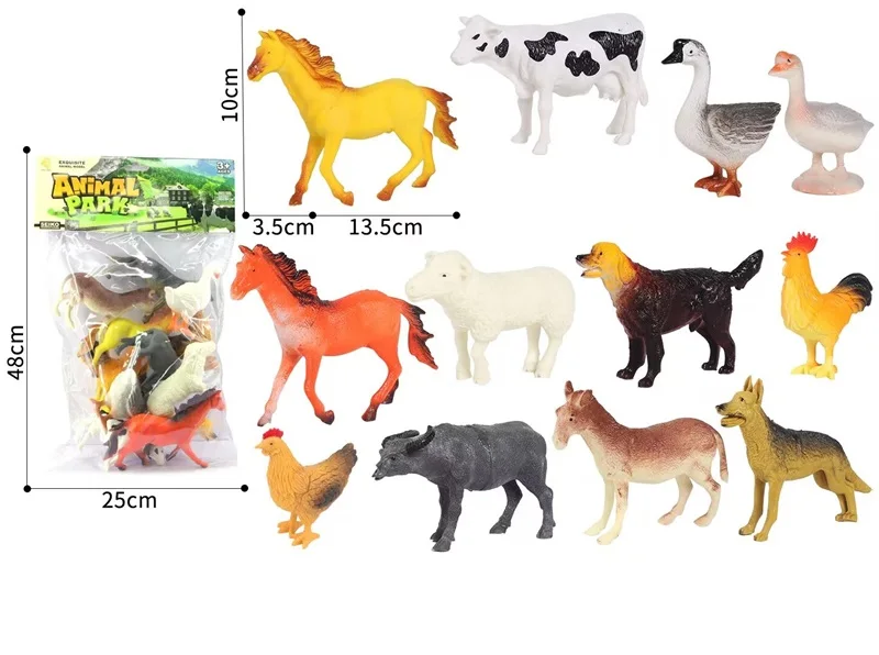 Large set of animal toys for kids farm animals set toys plastic toy wild animal sets