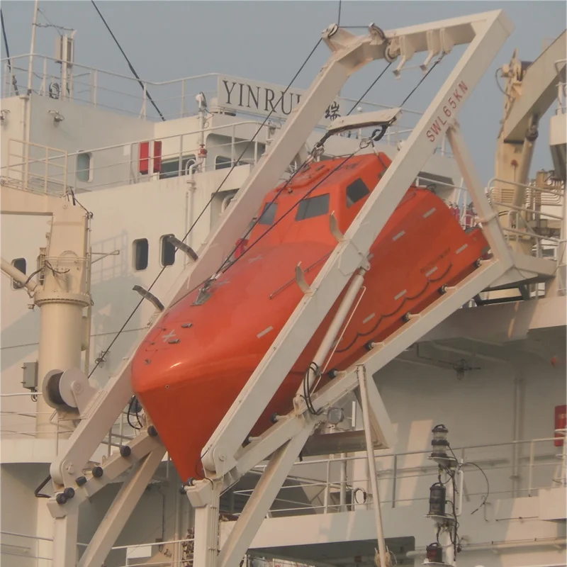 55 KN-145 KN Crane Davit for Free Fall Type Life Boat