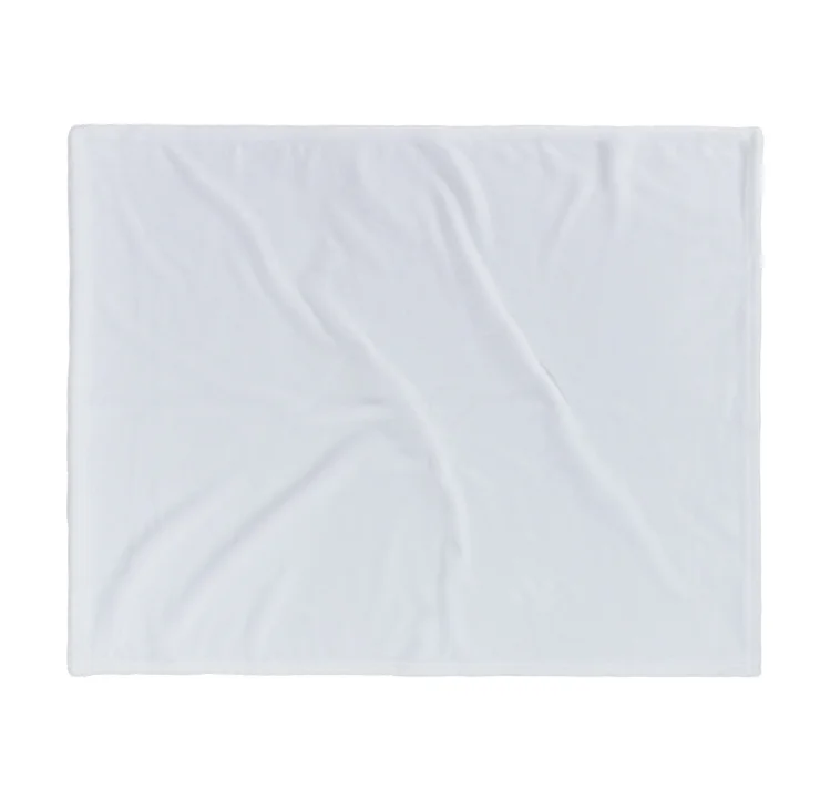 Yinsa BL004 custom 60X80 inch 153X203cm woven blanket baby blanket soft White blank sublimation baby fleece blanket