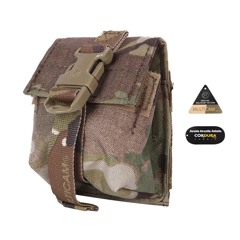 Emersongear 500D Cordura Nylon Grenade Bag Multicam Camouflage Tactical Gear Combat Single Frag Grenade Pouch With LBT Style
