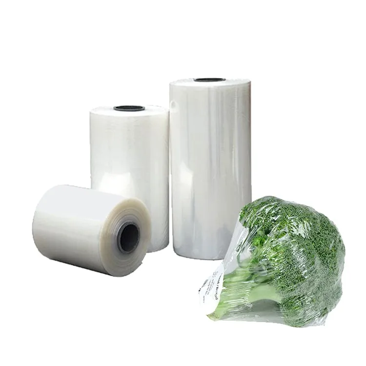 Transparent Broccoli 25 Micron Micro Perforated Pof Shrink Cold storage shrinkage film