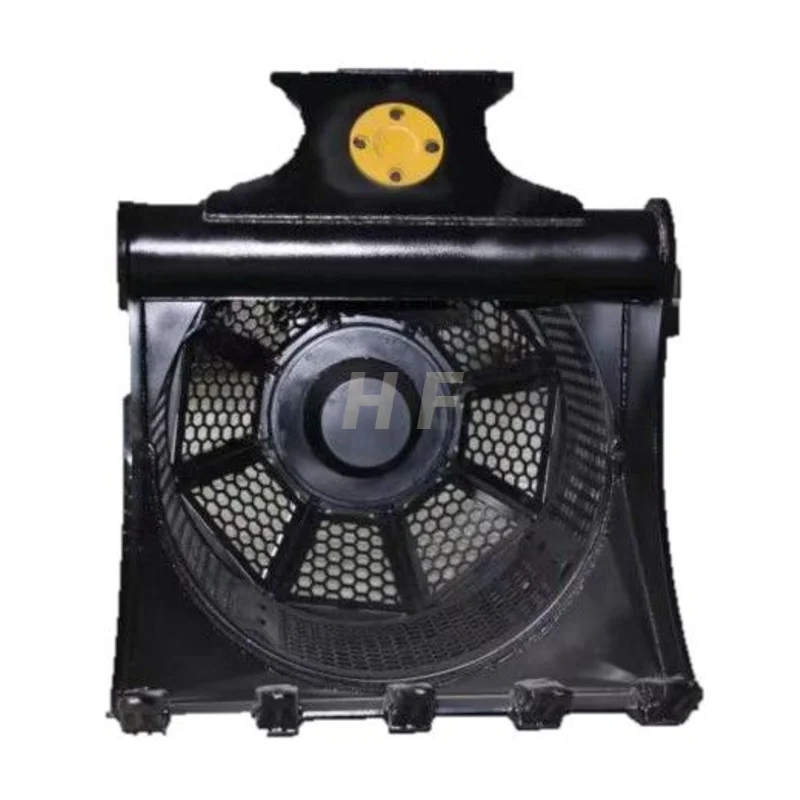factory selling direct Excavator attachments work tools soil cleaning bucket Rotating screen screener bucket