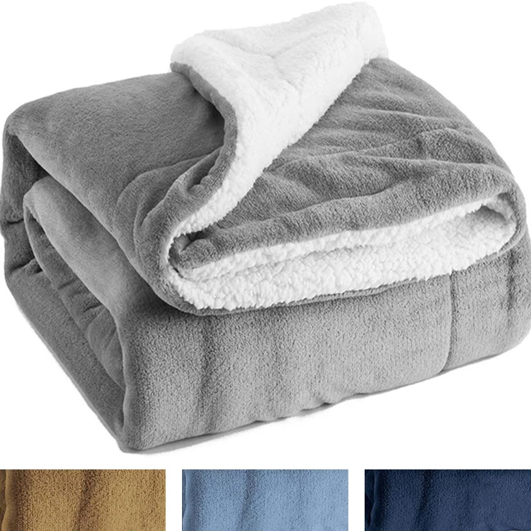 Custom Kids Fleece Throw Warm Thicken Fashion Sherpa Flannel Blanket For Winter