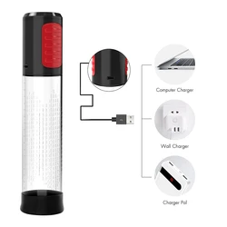 hot selling male penis massager automatic penis pump enlargement LED penis Enhancement Pump Device