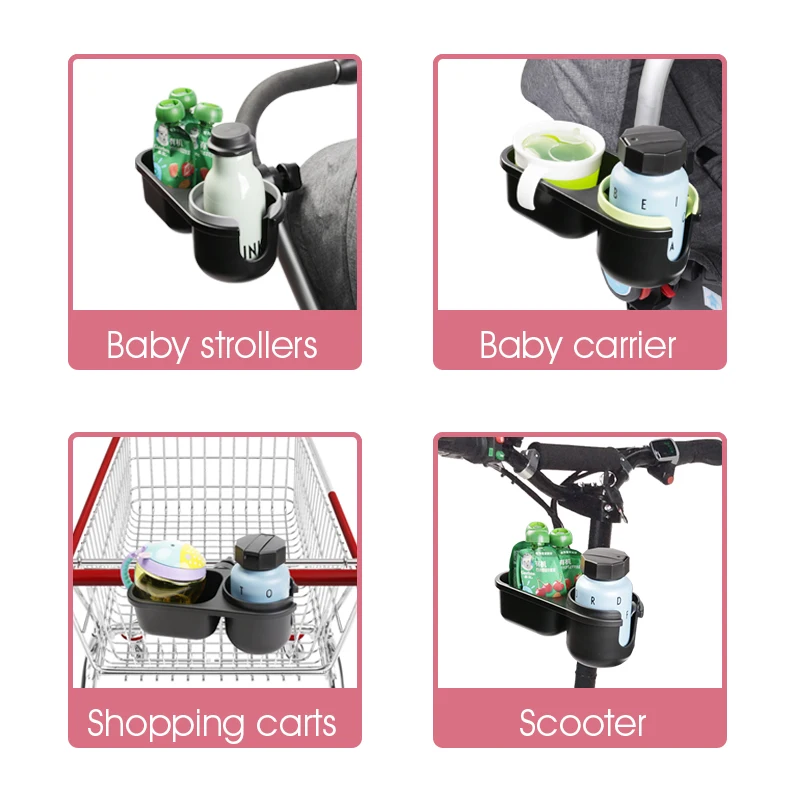 5 Colors Universal Stroller Tray Accessories Stroller Cup Holder and Snack Tray