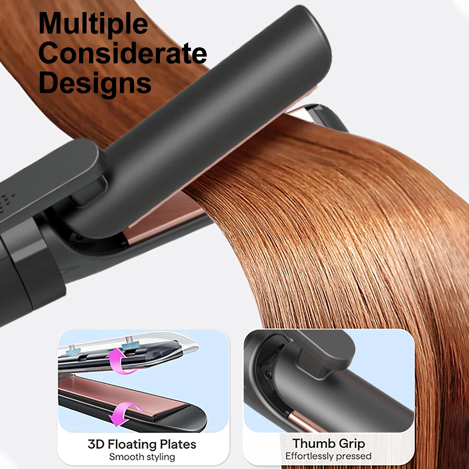 Interchangeable Styler 4 In 1 Hair Iron Curls Anti-Scalding Hair Curling Iron Professional Hair Styling Set