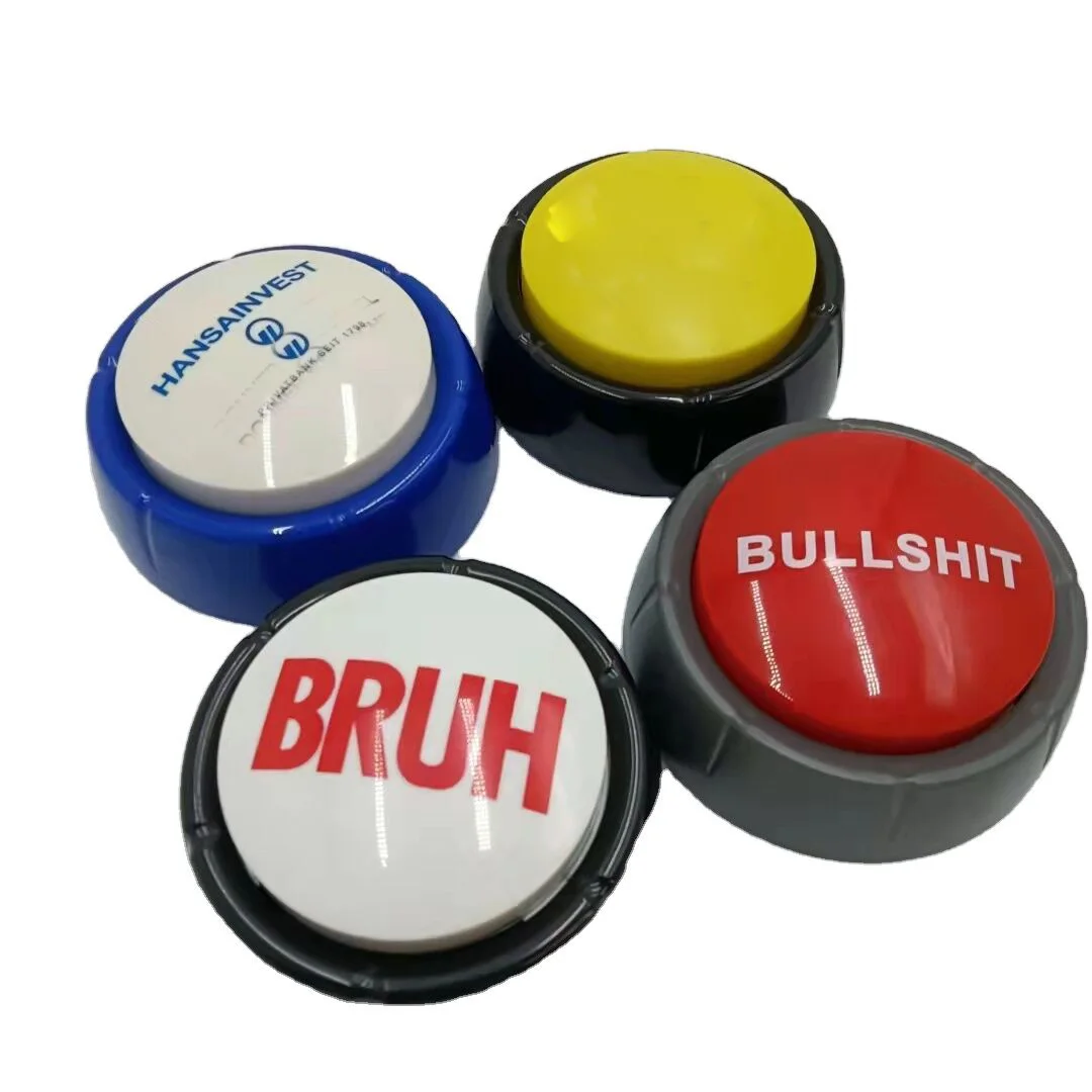 Multicolor game show buzzers perfect for family game nights recordable learning answer buzzers talking button