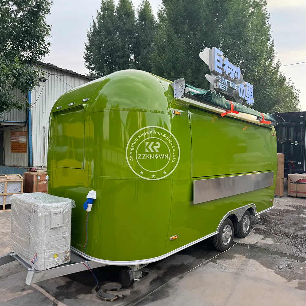 Street Mobile Food Truck Food Cart With Full Kitchen For Sale Hot Sale Mobile Food Trailer