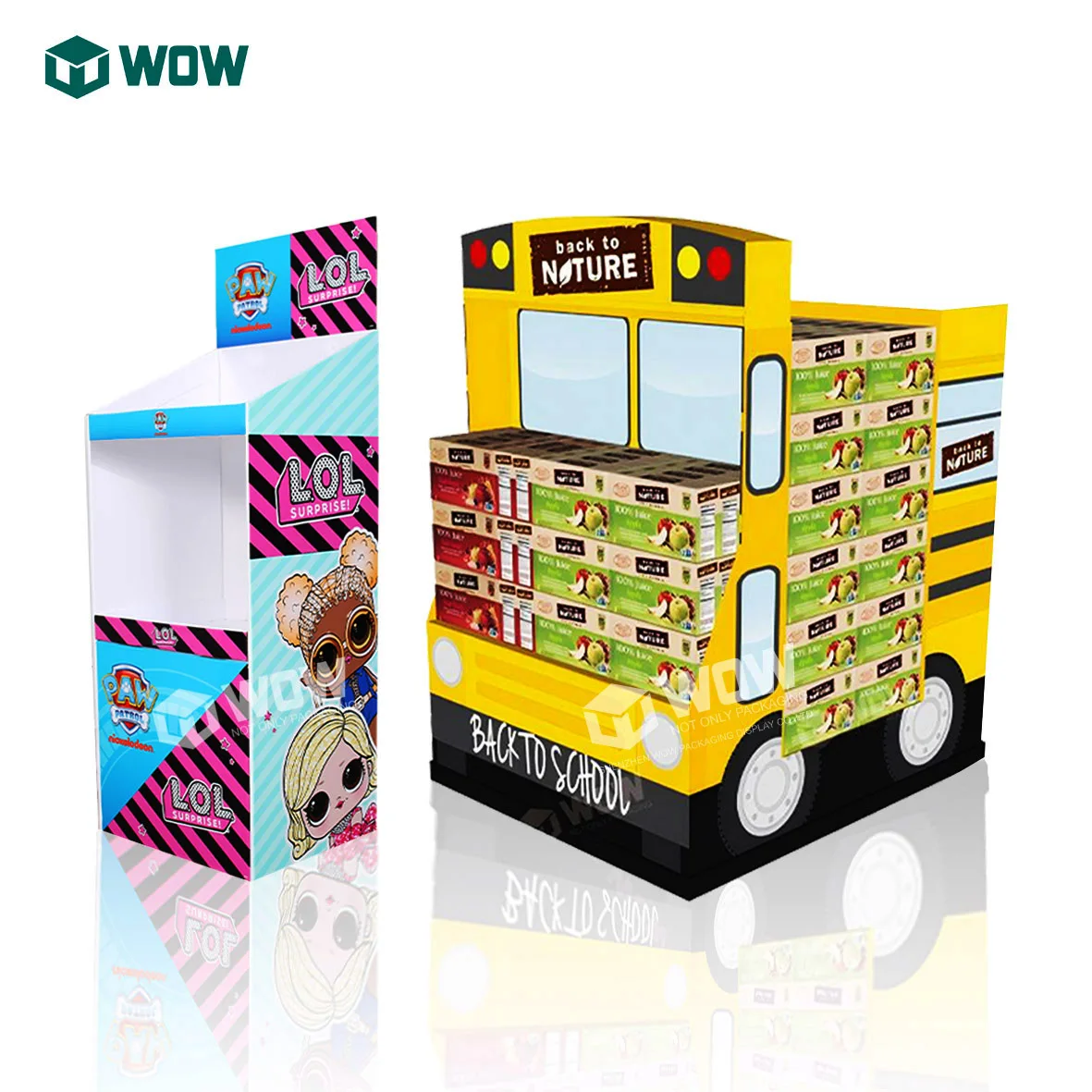 High Quality Corrugated Cardboard Display Stand Retail Product Display Stand Potato Chip Chocolate Snack Display Stand