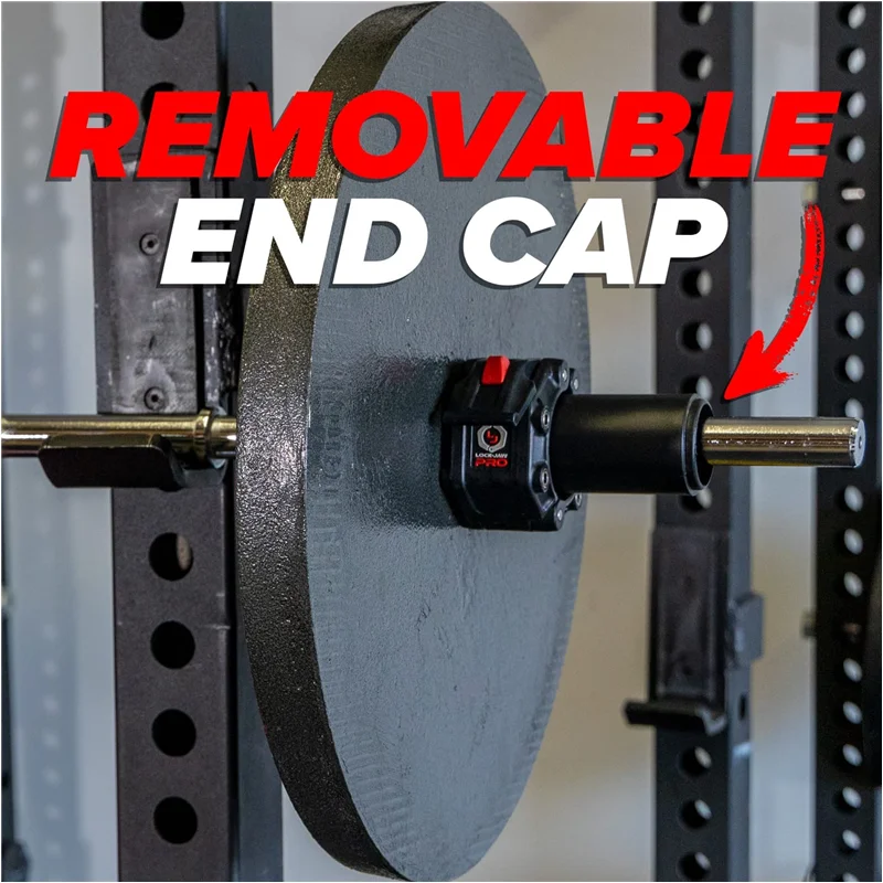 Barbell Bar Adapter Sleeve Convert 25 mm Bar or Posts to 48/50 mm Includes Removable End Cap for Longer Posts Gym Accessories