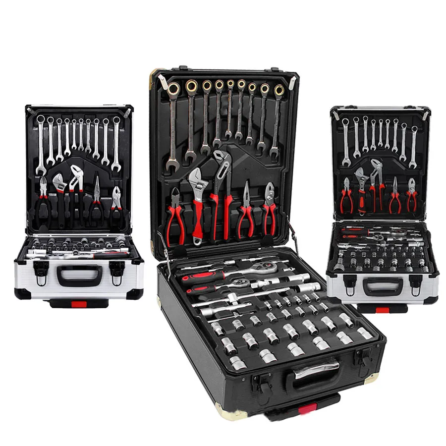 499pcs 187pcs Ferramentas Ratchet Wrench Hardware Tools Socket Set Mechanic Car Repair Kit with Aluminum Case