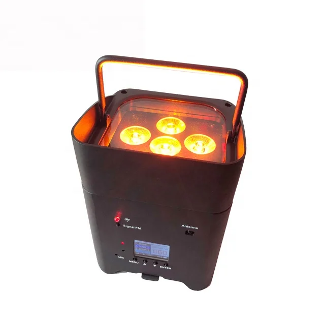 Winlite  6pcs 18w rgbwa uv  wireless battery led par uplight