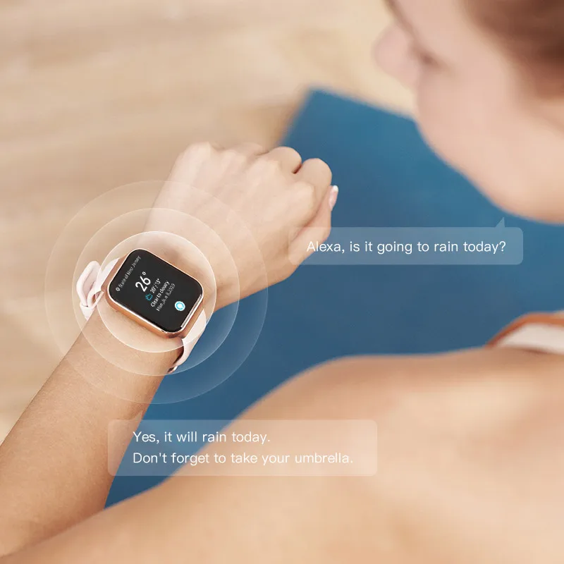 BT Waterproof Pressure Activity Fitness Tracker Band Body Temperature Smart Watch Unisex