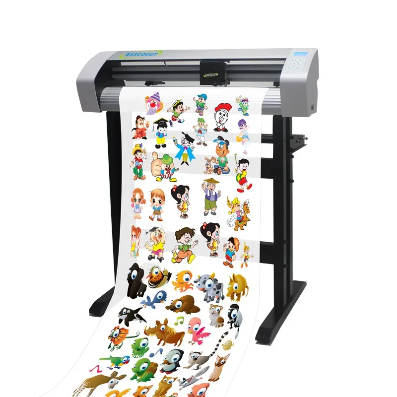 Bascocut 790mm Red Dot Manual Contour DTF Sticker Vinyl Cutter with Signmaster Software Cutting Plotter