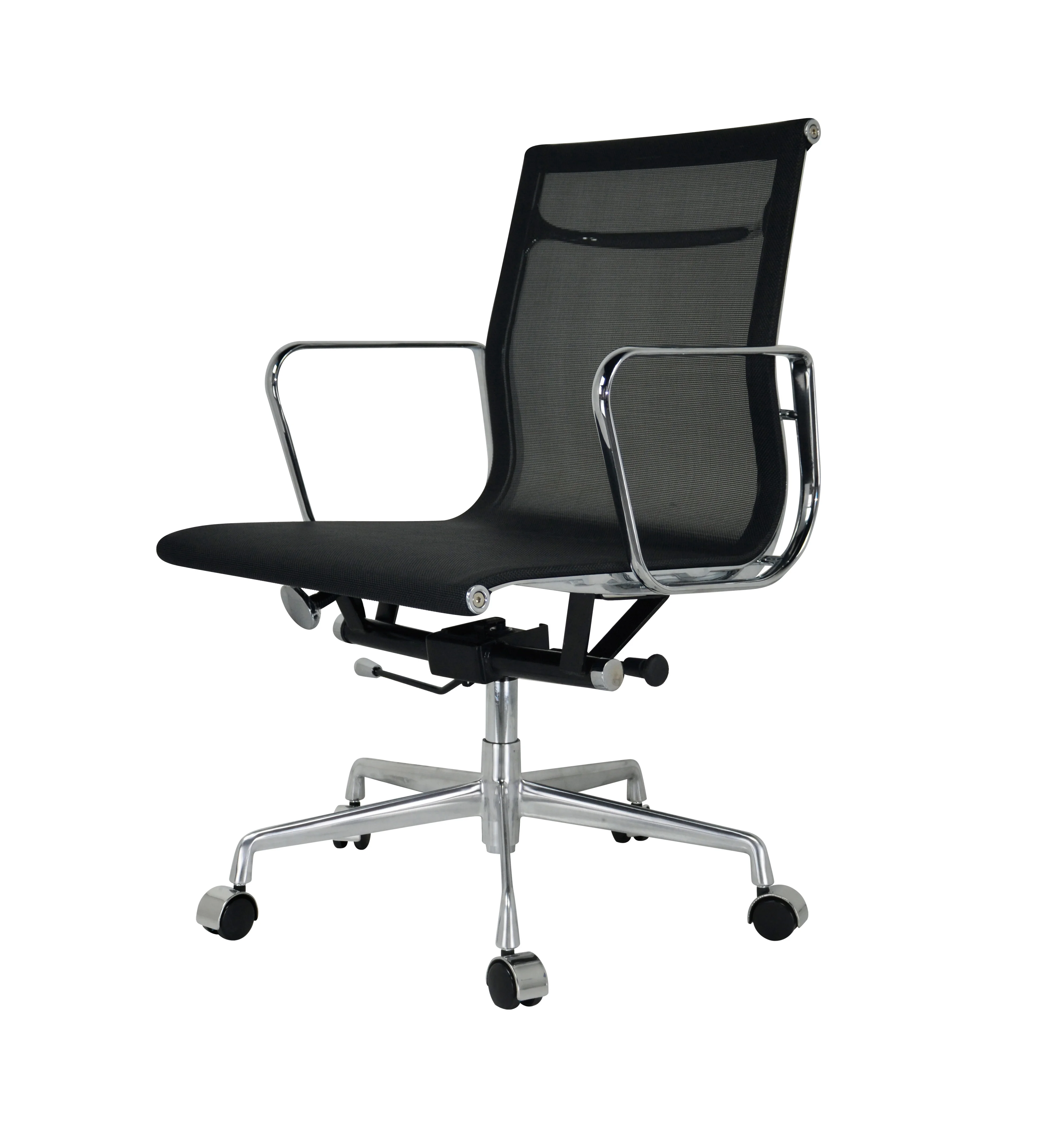 Hot Sale Simple Swivel Chair Price Black Mid-back Mesh Office Chair Computer Desk Chair