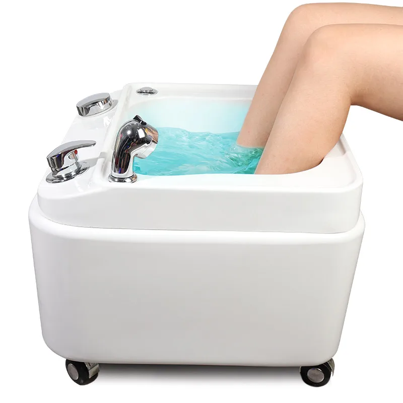 YOYO PLUS Factory Hot Sale Beauty Foot Spa Washing Pedicure Basin with Jet Nail Shop Massage Sink Pedicure Bowl