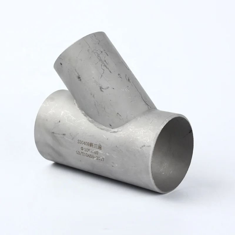 ASME B16.9 A403 WP304/316L стыковая сварка 45 градусов тройник фитинги боковое соединение трубы с высококачественным материалом