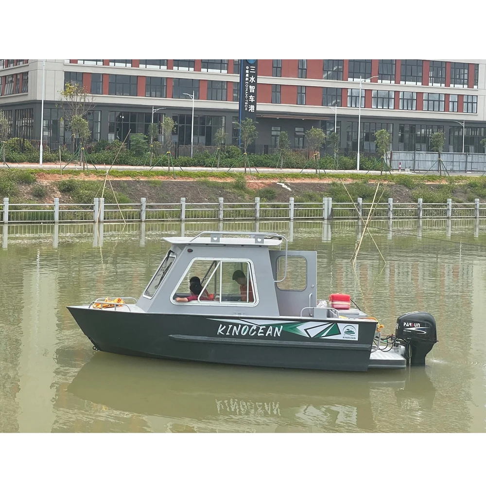 Cuddy Cabin fishing cruiser hardtop enclosed all welded aluminum boat 22 foot