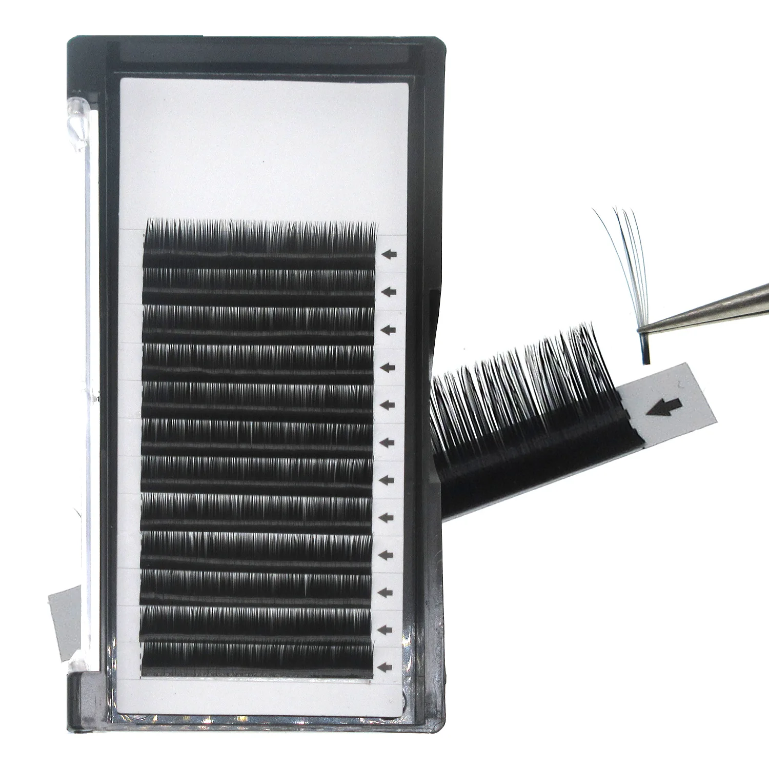 Wholesale 0.15mm Thick Classic Eyelash Extensions Cashmere Soft Lashes J/B/C/D Curl Velvet Volume Lash Trays Lash Suppliers