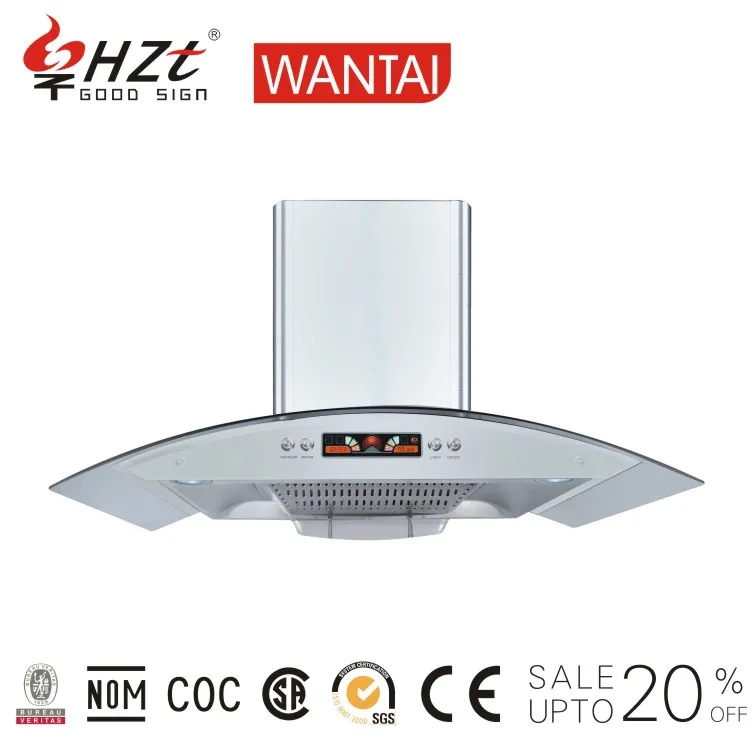 cheap price push button white slim kitchen cooker extractor hood