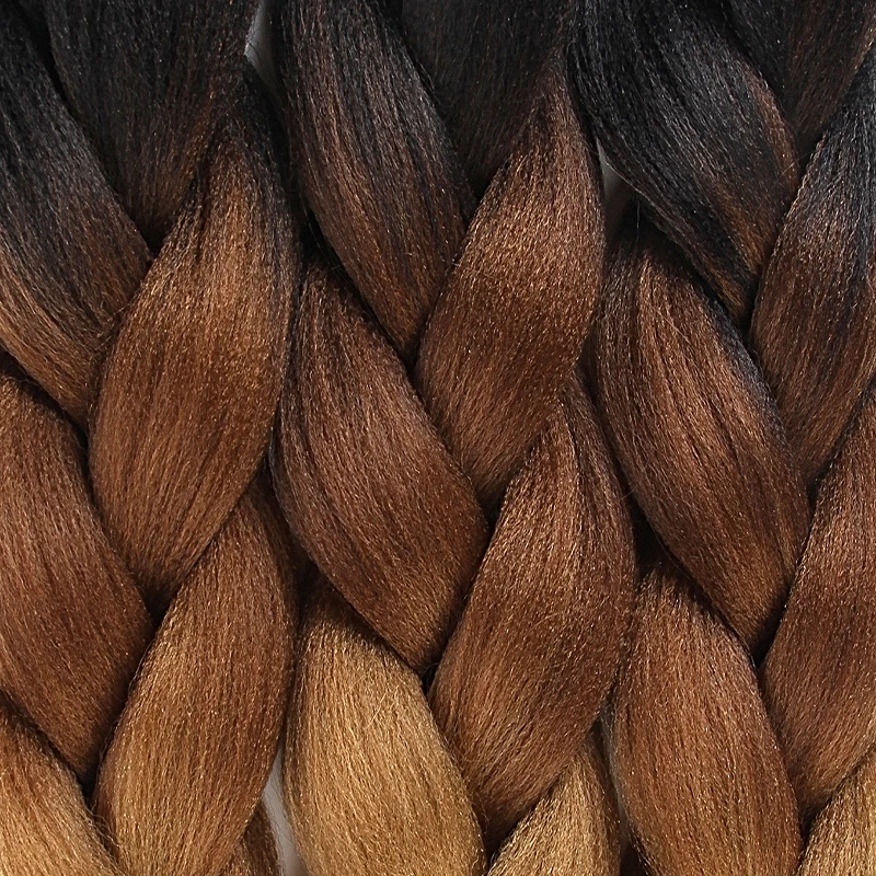 Free Sample Hot Sale Wholesale Ruwa Ombre Jumbo Braids Private Liabel Extention Expression Synthetic Braiding Hair 24 Inches