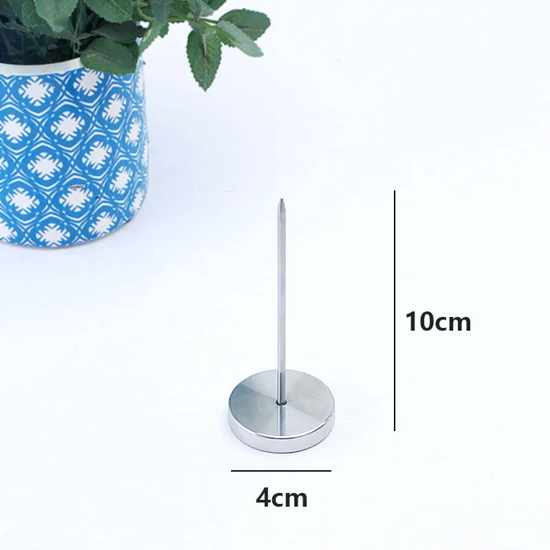 Factory direct sale Restaurant Office Kitchen use Desk Straight Rod Bill Fork Memo Holder Round Base Bill Spike