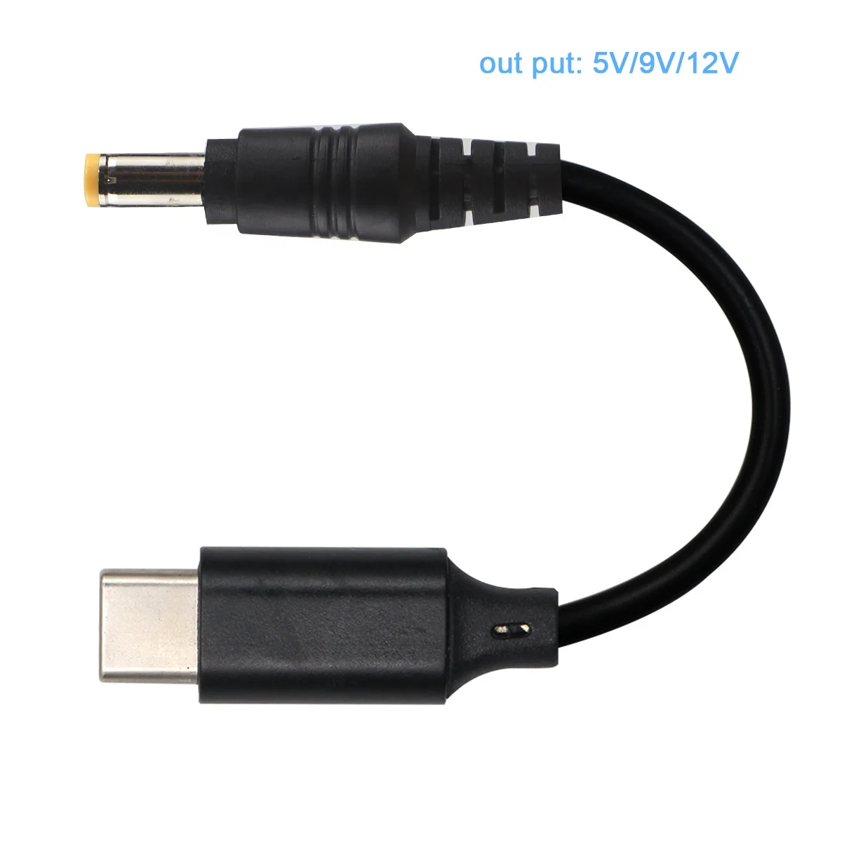 Черный адаптер usb type c 12 В 3 1 qc к dc 4 0*1 7 мм для pd триггера зарядки зарядный
