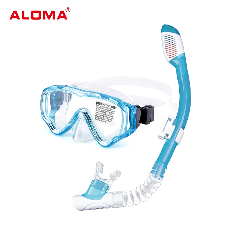 Aloma Kids snorkel set waterproof silicone diving mask and dry snorkel