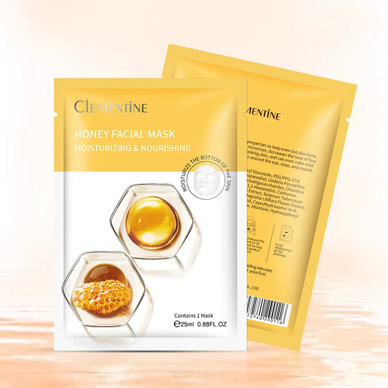 wholesale korean cosmetics natural skincare beauty organic moisturizing honey facial mask private label face sheet masks beauty