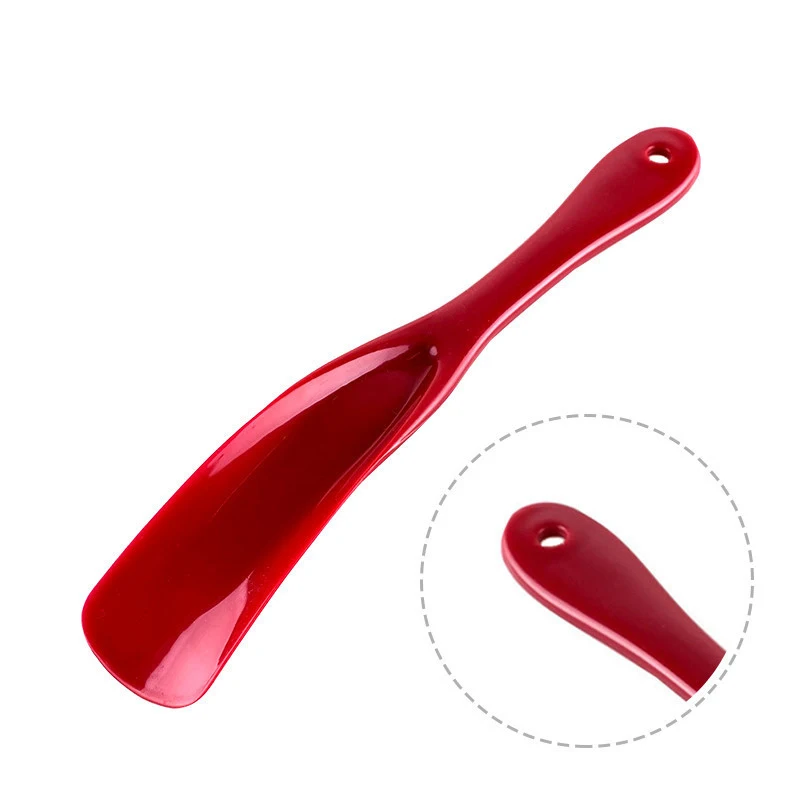 Colorful Long Handle Men Women and Kids Shoe Helper Plastic Shoe Horn